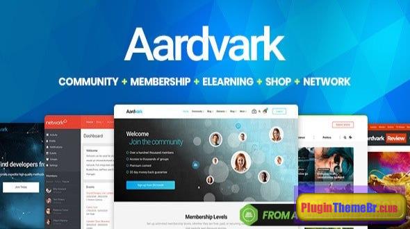 Aardvark v4.52 Community Membership BuddyPress Theme