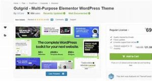 Outgrid – Multi Purpose Elementor WordPress Theme v2.2.2